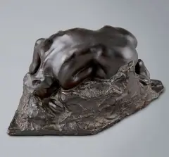 Danaïde». Version type I, petit modèle, circa 1895-1898 by Auguste Rodin, Bronze à patine brune, sold Apr 2015
