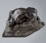 Danaïde». Version type I, petit modèle, circa 1895-1898 by Auguste Rodin, Bronze à patine brune, sold Apr 2015