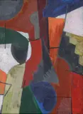 Composition, circa 1920 by Gustave Buchet, Gouache sur carton, sold Apr 2015