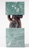 Sans titre by Sacha Sosno, 1996, Bronze à patine brun clair et marbre vert, sold Apr 2015