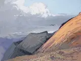 Col d'Aubisque by Pierre Commarmond, Gouache, sold Apr 2015