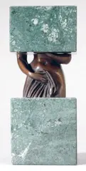 Sans titre by Sacha Sosno, 1996, Bronze à patine brun clair et marbre vert, sold Feb 2015