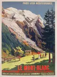 Le Mont Blanc by François Cachoud, Affiche lithographique en couleur, sold Jan 2015