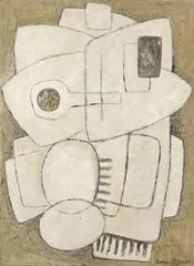 Composition by Zora Staak, 1966, Gouache, sold Dec 2021