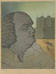 Marquis de Sade by Man Ray, Lithographie, sold Nov 2021