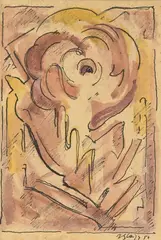 Composition by Albert Gleizes, Aquarelle, sold Nov 2021