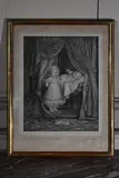 S.A.R. Mgr le Duc de Bordeaux et S.A.R. Mademoiselle P by Hyacinthe Louis V. Aubry-Lecomte, Lithographie, sold Nov 2021