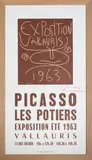 Exposition Vallauris by Pablo Picasso, 1963, Affiche d'exposition, Picasso les potiers, exposition été, sold Oct 2023