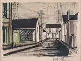 Rue de village by Bernard Buffet, Lithographie en couleurs, sold Oct 2023