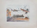 Place Bellecour by Jacques Truphémus, Lithographie signée et datée, sold Oct 2023