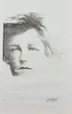 Arthur Rimbaud by Ernest Pignon-Ernest, Lithographie, sold Oct 2023
