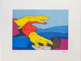 Alegro by Valerio Adami, Lithographie, sold Oct 2023