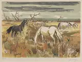 Chevaux en Camargue by Yves Brayer, Lithographie, sold Sep 2023