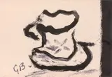 La petite Tasse by Georges Braque, 1962, Lithographie avec le monogramme dans la planche en bas à gauche, pour la couverture du cat, sold Dec 2021