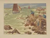 Les mousses by Henri Rivière, Lithographie originale signée dans la planche en bas à droite, sold Dec 2021