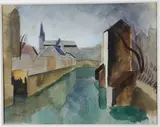 La rivière du village by Marcel Parturier, Aquarelle, sold Dec 2021