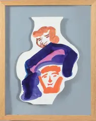 Étude de visages by Charles Lapicque, Aquarelle, sold Dec 2021