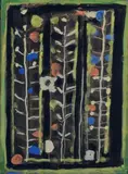 Composition aux fleurs by Roger Bissière, 1953, Gouache, sold Dec 2021