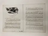 La Fuite du contrebandier, ballade by Eugène Delacroix, Lithographie avec l'adresse de Engelmann, la musique de Th, sold Dec 2021