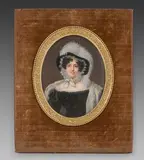 Portrait de la comtesse Jacquette Pauline d'Aure by Nicolas Jacques, Aquarelle et gouache sur ivoire, sold Dec 2021