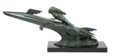 La Vitesse, circa 1930 by Frédéric C. Focht, Épreuve en bronze à patine verte nuancée, sold Dec 2021