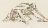 Nu féminin by Charles Auffret, Monotype, sold Oct 2015