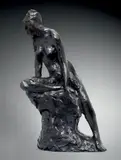 Femme assise sur un rocher by Charles Auffret, Epreuve en bronze, n°1/8 Fonte à la cire perdue Jean-Marc Bodin, sold Oct 2015