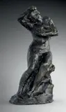 Femme assise au bras levé, esquisse réalisée entre 1880 et 1902 by Jules Dalou, Epreuve en bronze, n°6 Fonte à la cire perdue A, sold Oct 2015