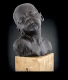 Buste d'enfant, 1876-1878 by Jules Dalou, Epreuve en bronze, n° A11 ou A17 Fonte Hébrard à la cire perdue, sold Oct 2015