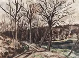 Le chemin by André Dunoyer de Segonzac, Aquarelle, sold Oct 2015