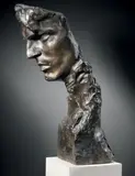 Mon ami le Penseur ou la Tête de guerrier by Carl Frisendahl, 1909, Epreuve en bronze Fonte à la cire perdue Giannini, sold Oct 2015