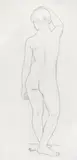 Baigneuse de dos by Marcel Gimond, 1929, Crayon, sold Oct 2015