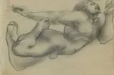 Homme qui tombe by Charles Malfray, Crayon, sold Oct 2015