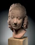 Coralie aux cheveux lâchés, entre 1935 et 1945 by Jean Osouf, Plâtre patiné façon terre cuite, sold Oct 2015