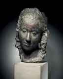 Coralie aux cheveux lâchés, entre 1935 et 1945 by Jean Osouf, Plâtre à patine brune, sold Oct 2015
