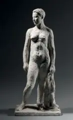 Thérèse à la chemise, ou Baigneuse debout by Robert Wlérick, 1928, Plâtre, sold Oct 2015
