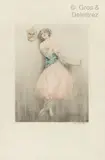 Le Masque chinois. 1919 by Louis Icart, Gravure en couleur signée au crayon en bas à droite et numérotée, sold Apr 2022