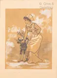 Femme et enfant by Alfred Grévin, Fusain et rehaut de gouache sur papier signé en bas à droite, sold Apr 2022
