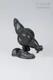 Poule perchée picorant by Henri Delcambre, Epreuve en bronze signée, sold Apr 2022