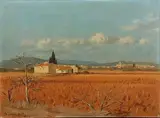 Vignes et village en Provence by Roger Chapelain-Midy, Toile signée en bas à gauche, sold May 2017