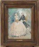 Le pas de danse by Antoine Calbet, Aquarelle, sold Nov 2024