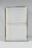 Sans titre by Jean Prouvé, Panneau de façade en plaque d’aluminium gaufré rainuré sur une structure rectangulaire en, sold Nov 2024