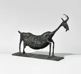 CANDIDE Fondeur Chèvre d’Amalthée, hommage à Picasso by Jean-Claude Scheffer, Bronze à patine noire nuancée, sold Nov 2024