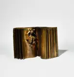 Michel LAUDE Fondeur Le temps à travers les pages by Jean Gourmelin, Bronze, sold Nov 2024