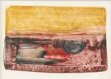 Paysage by Eugène Gabritschevsky, Gouache sur papier Tampon de la Galerie Chave au dos H_20 cm L_28 cm, sold May 2016