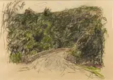 Paysage au chemin by Jacques Truphémus, 2000, Pastel, sold May 2016