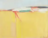 Composition abstraite by Peter Kinley, Huile et gouache sur papier, sold May 2016