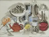 Nature morte by Raoul Dufy, Aquarelle signée en bas à droite au crayon, sold May 2019