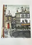 Les rues de Montmartre by Kōjirō Akagi, Lithographie signée et numérotée, sold Apr 2024