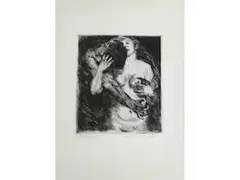 Umarmung by Lovis Corinth, Um 1916, Kaltnadelradierung, sold Mar 2025